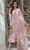 Crimson - 3PC Heavy Embroidered Chickan Kari Lawn Fabric