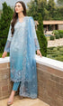 Maria.B - 3PC Heavy Embroidered Lawn Suit With Four Sided Embroidered Organza Dupatta 