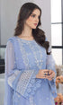 Azure - 3PC Fully Embroidered Organza Suit