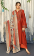 Urge - 3PC Full Embroidered Danak Fabric