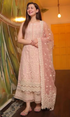 Maria B. - 3PC Lawn Embroidered Shirt with Organza Embroidered Duppata