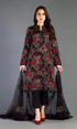 Bareeze - 3PC Lawn Full Heavy Embroidered Shirt With Heavy Embroidered Dupatta