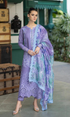Maria. B. - 3PC Chickan Kari Full Embroidered Lawn Fabric