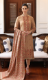 Bareeze - 3PC Embroidered Dhanak Shirt With Embroided Dhanak Shawl