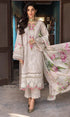 Elaf - 3PC Lawn Embroidered Chikankari Shirt With Printed Silk Dupatta