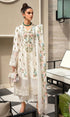 Crimson - 3PC Heavy Embroidered Chikenkari Work With Organza Embroidered Dupatta