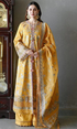 Qalamkar - 3PC Heavy Embroidered Lawn Suit Four Sided Embroidered Organza Dupatta