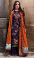 Hussain Rehar - 3PC Heavy Embroidered Dhanak Shirt with Embroidered Shawl