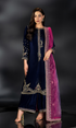 Naqshi - 3PC (Unstitched) 9000 Micro Velvet Embroidered