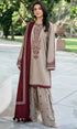 Baroque - 3PC Full Embroidered Danak Fabric
