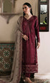 NUREH - 3PC (Unstitched) Full Heavy Embroidered Dhanak Fabric