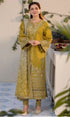 Qalamqar - 3PC Full Embroidered Danak Fabric